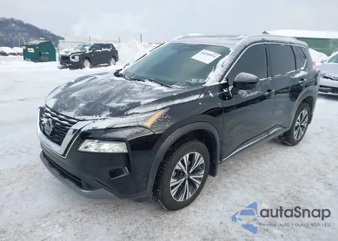 2021 Nissan Rogue Sv Intelligent Awd из США, поврежденный, VIN 5N1AT3BB3MC707346